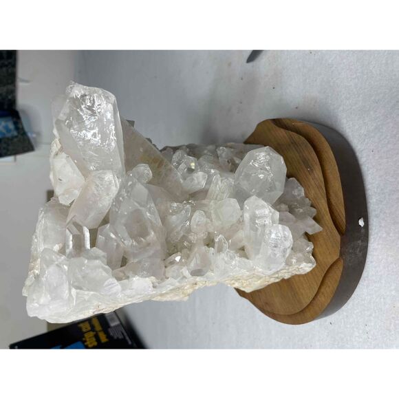 NEW Crystal Quartz Cluster Clear Rock Healing Stone Shelf Decor Collectible